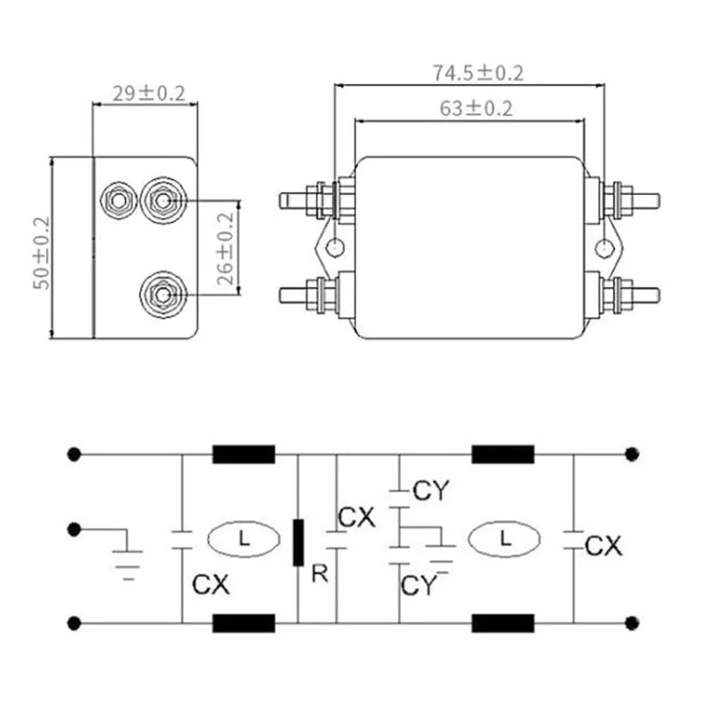 CW4L2 10A S 20A Сетевой фильтр для оптоволоконной маркировочной машины с разницей
