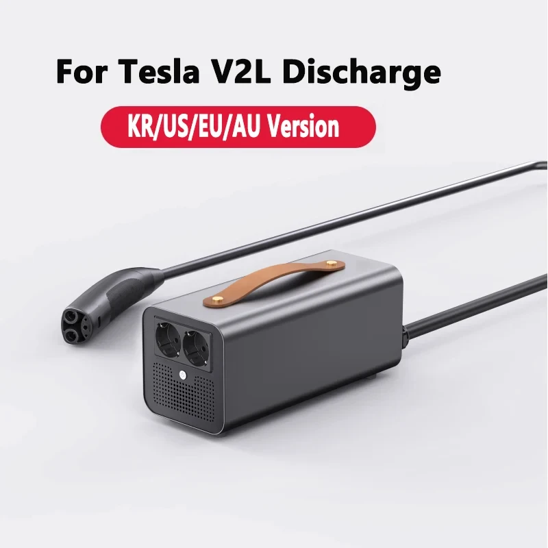 Фото Разряд V2L для Tesla Model 3 Y X S 3,5/5 кВт Разрядник аккумулятора NACS CCS2 Разъем для Tesla EV Power Share Outdoor Tools №1