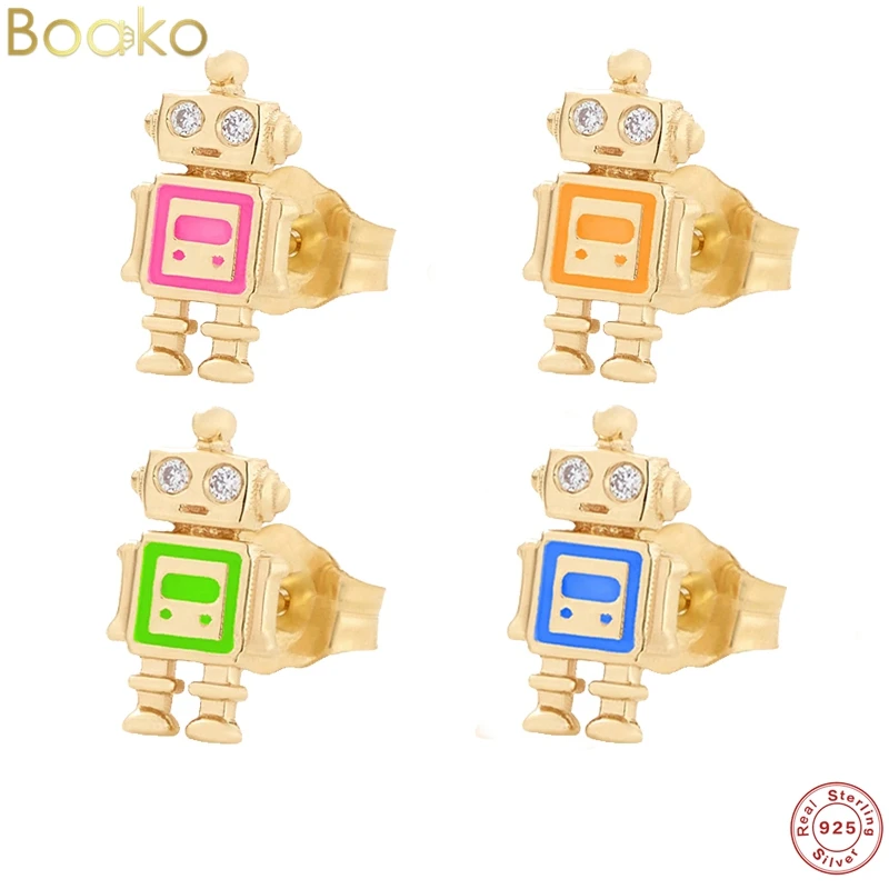 

Женские серьги-гвоздики из серебра 925 пробы с эмалью