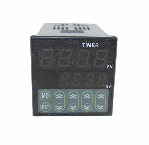 E2RH PID таймер 0 01 s-99h99m цифровой двойной реле контроллер времени черный AC100-240 В