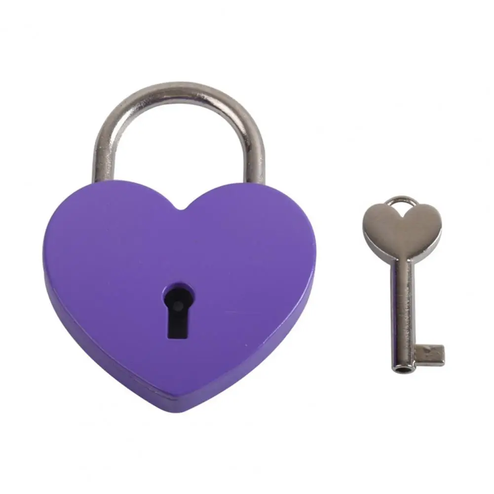 Lock with Keys Practical Easy to Use Lock with Keys Love shape Convenient Love Padlock
