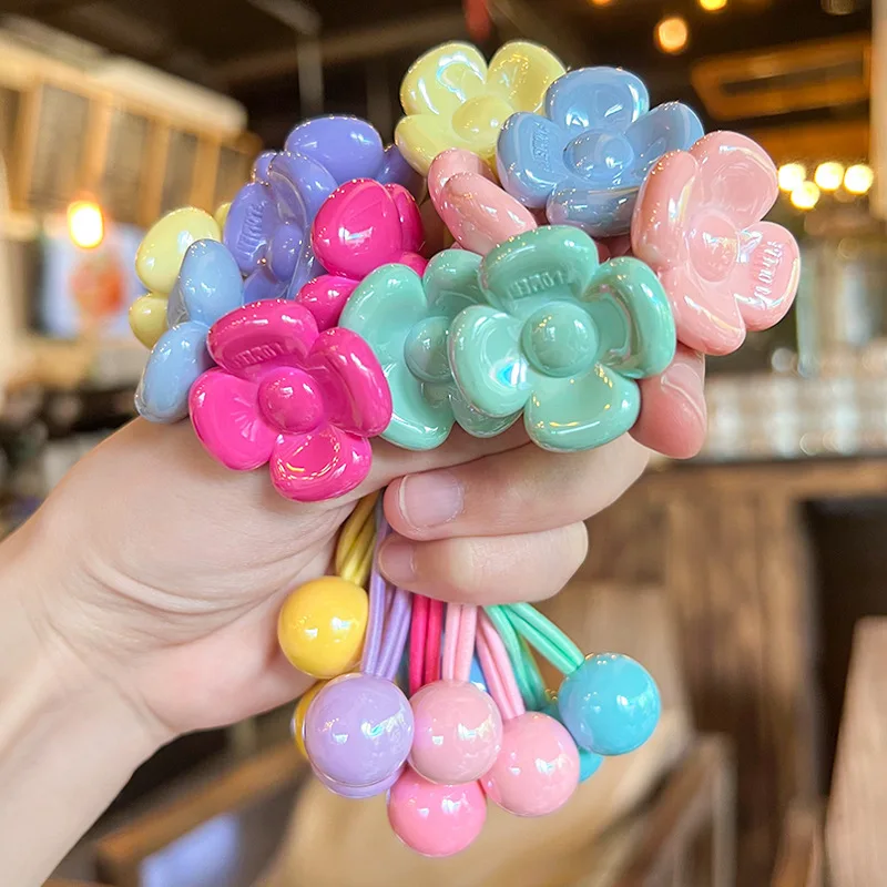 2 шт. новые милые головные уборы принцессы ярких цветов с камелией детские