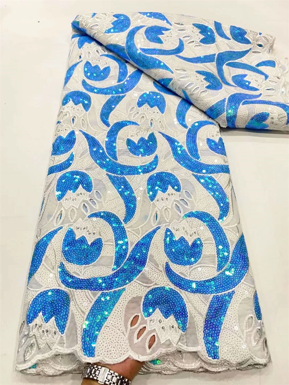 

Uреалистичная вырезанная сетка, Французская ткань, красочная, с полной последовательностью и камнями, аккуратная вышитая нигерийская сетка из Ганы, швейная одежда F4106