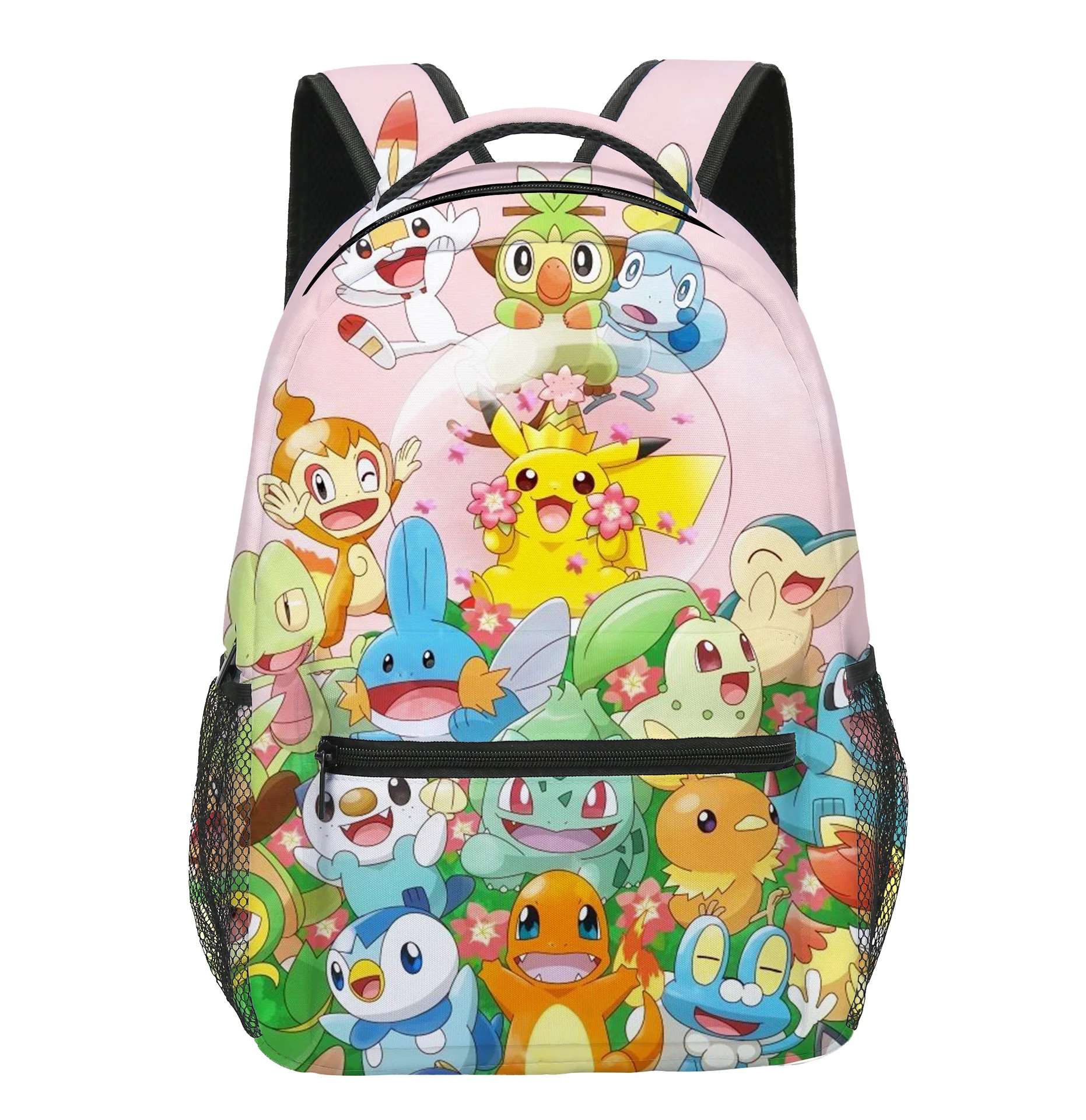 

Mochila pokemon and Pikachu Backpacks Bookbag Students School Bags Cartoon Kids Rucksack Laptop Rucksack Shoulder Bag