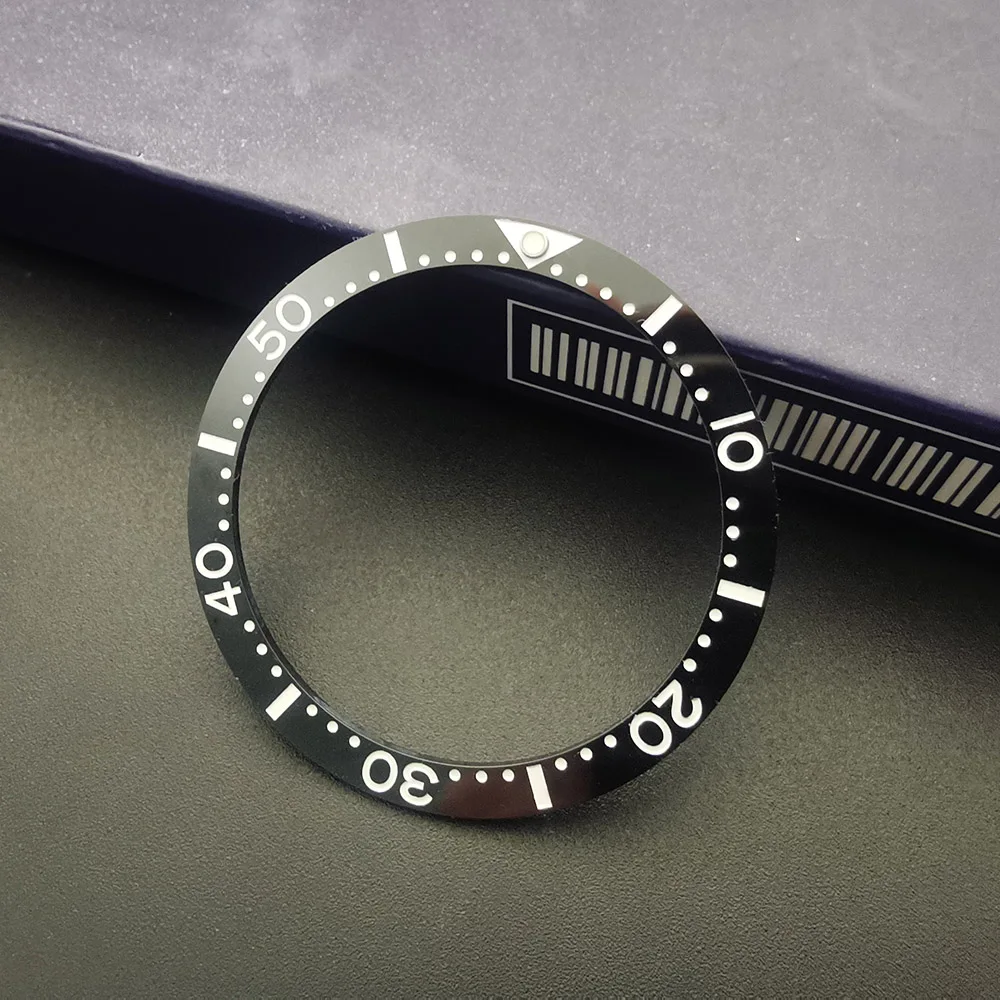 

38 мм, плоская флейта, зеленые светящиеся бусины для Seiko SKX007 SKX009 7S26-0020 7002, часы для дайвера