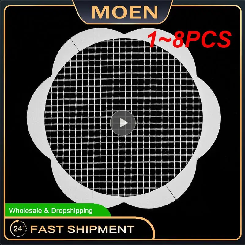 

1~8PCS Disposable Shower Drain Hair Catcher Cover Bathroom Sewer Sink Drain Hair Strainer Stopper Bathtubs Mesh Filter Sticker