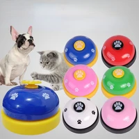 2022 new pet toy training called dinner small bell footprint ring dog toys for teddy puppy pet call cat and dog trainer