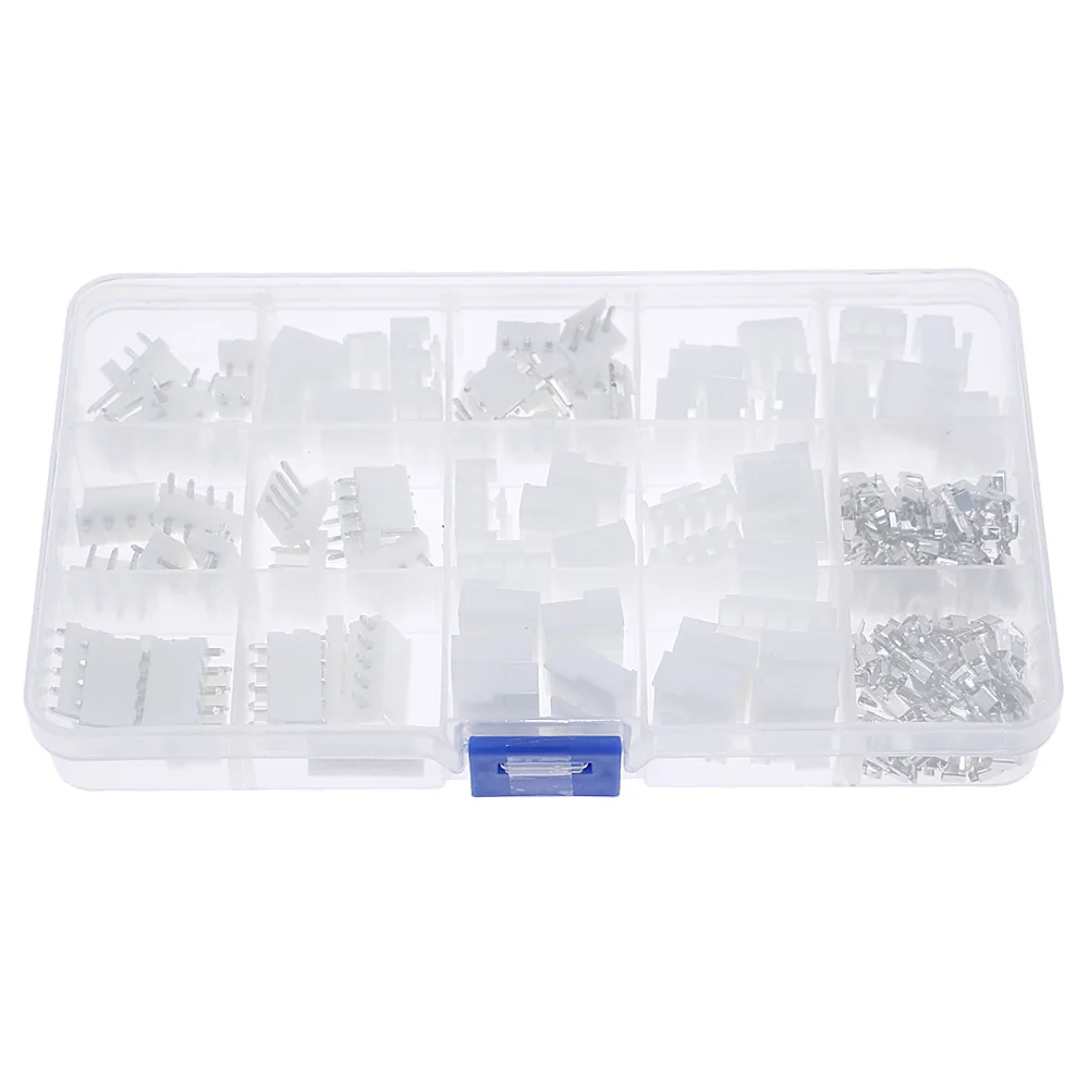 

180pcs/set 2p 3p 4p 5 pin VH 3.96mm Pitch Terminal Housing Pin Header terminal Connector with box connector