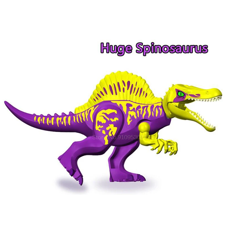 Большой динозавр Юрского периода мини-конструктор T-rex Carnotaurus Baryonyx Stygimoloch Velociraptor