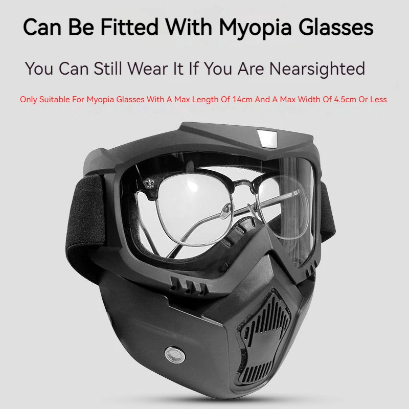 y motocyklowe Maska Czaszki Gogle Motocross Okulary do jazdy na świeżym powietrzu Półkask Moto Dekoracyjne okulary Sprzęt piasku