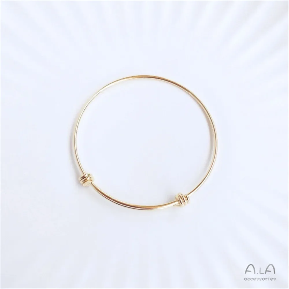 14-каратный позолоченный браслет сделай сам регулируемое кольцо на руку