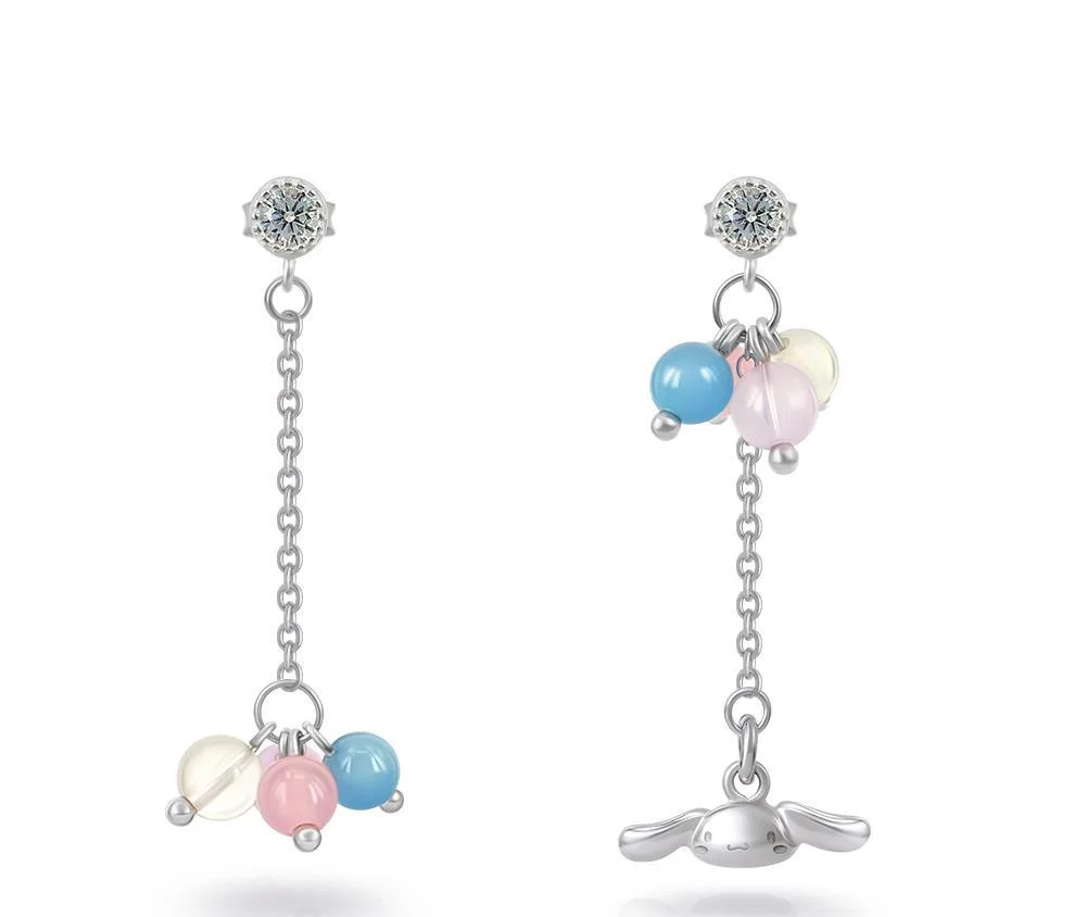 

Серьги из серебра 925 пробы в стиле аниме
