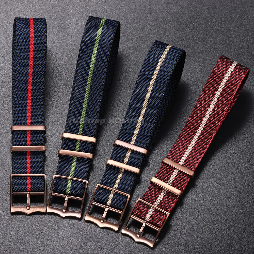 Фото Нейлоновый парусиновый ремешок для часов Tudor Military Premium, браслет с бронзовой пряжкой, тканевый ремешок 20 мм 22 мм, спортивный мягкий универсальный браслет №3