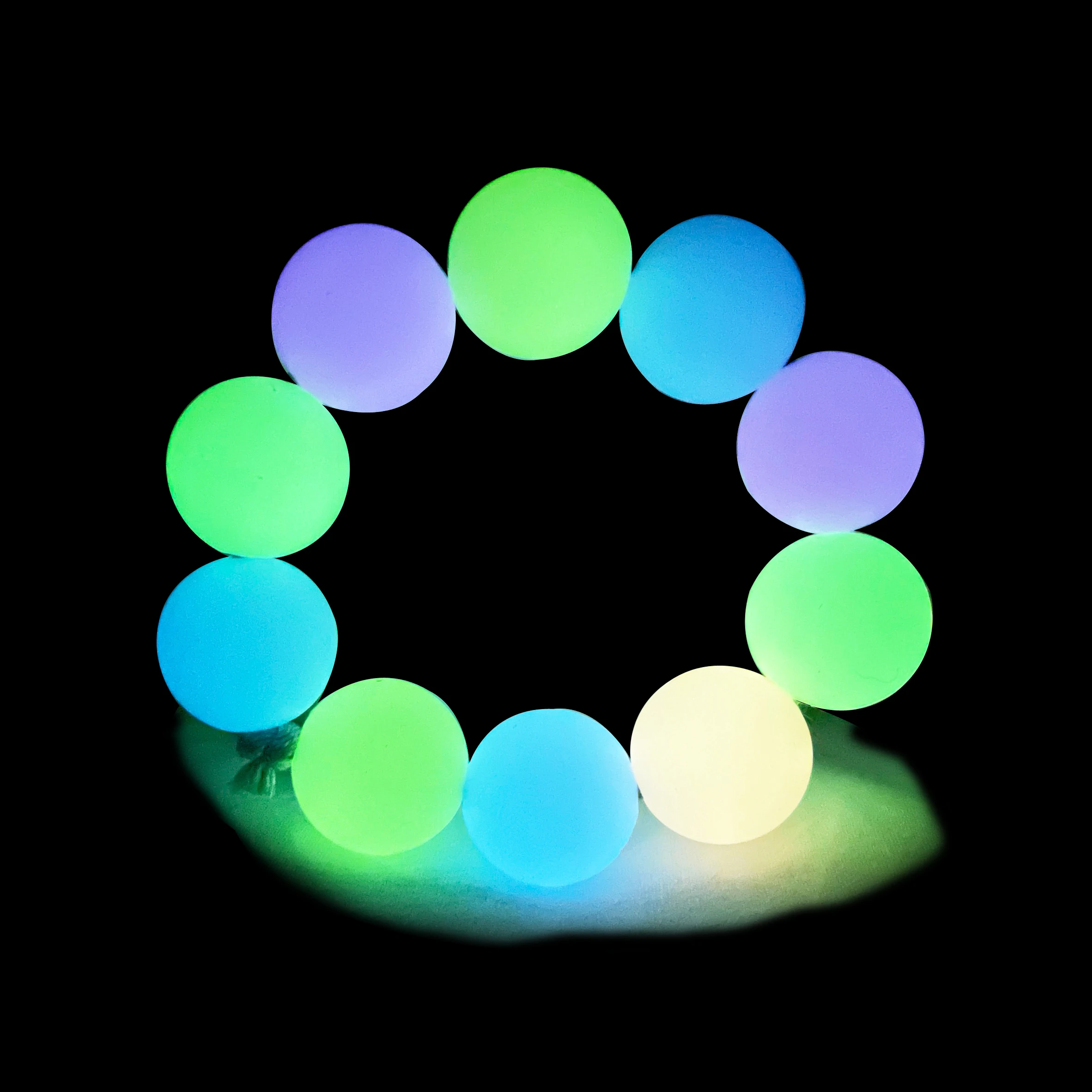 

12mm Pink Lemonade Glow in the Dark Silicone Beads Loose Luminous Neon Marking DIY Necklace BPA Free Pacifier Accessories