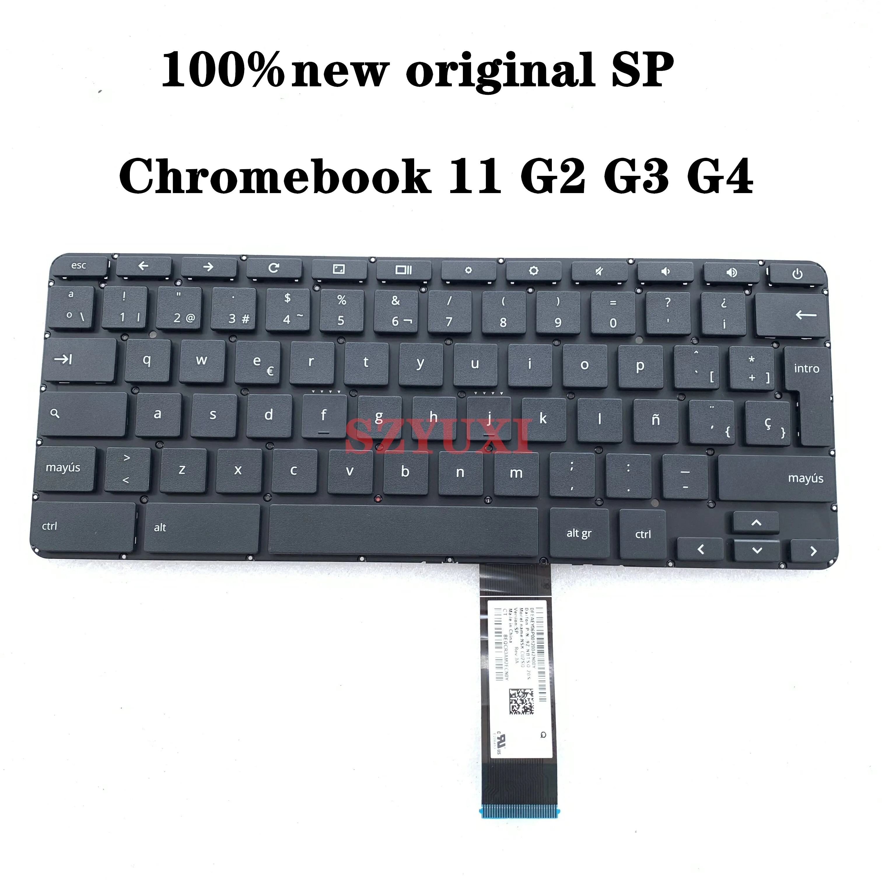 

Новинка 100%, клавиатура SP для ноутбука HP Chromebook 11 G2 G3 G4 EE NSK-CU2SQ