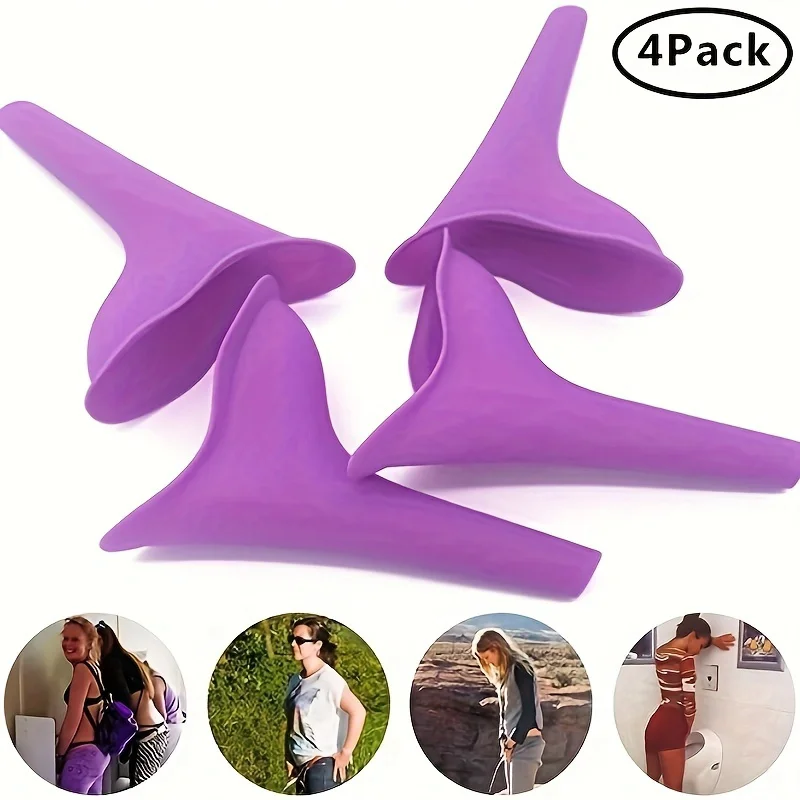 4 шт. Женский силиконовый Писсуар для мочеиспускания