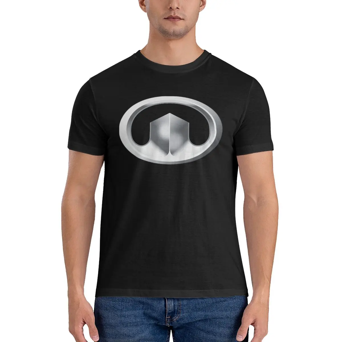 

Great Wall Fashion T Shirt Printed Cotton Men's T-Shirt Men Tops Funny Short Sleeve Tee