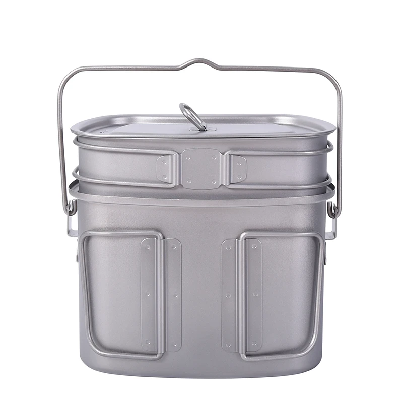 Титановая посуда Boundless Voyage для кемпинга столовая набор приготовления пищи