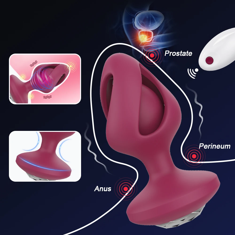 HIWUP анальная пробка вибратор для мужчин беспроводной пульт дистанционного