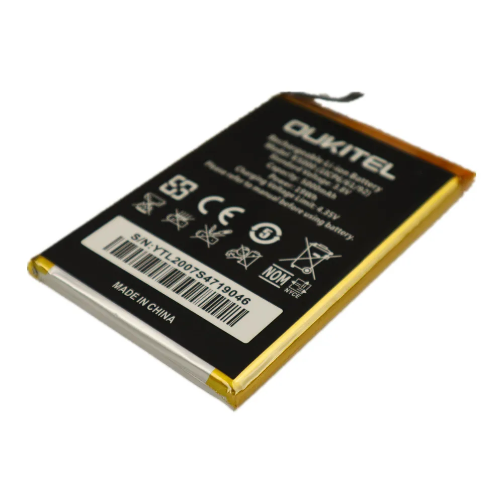 100 original 5000ah k5000 battery for oukitel k5000 k 5000 phone high quality batteries with tracking number free global shipping