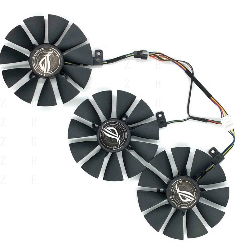 Фото Вентилятор-кулер H для ASUS Strix GTX 1060 OC 1070 1080 GTX 1080Ti RX 480 T129215SU 87 мм №1