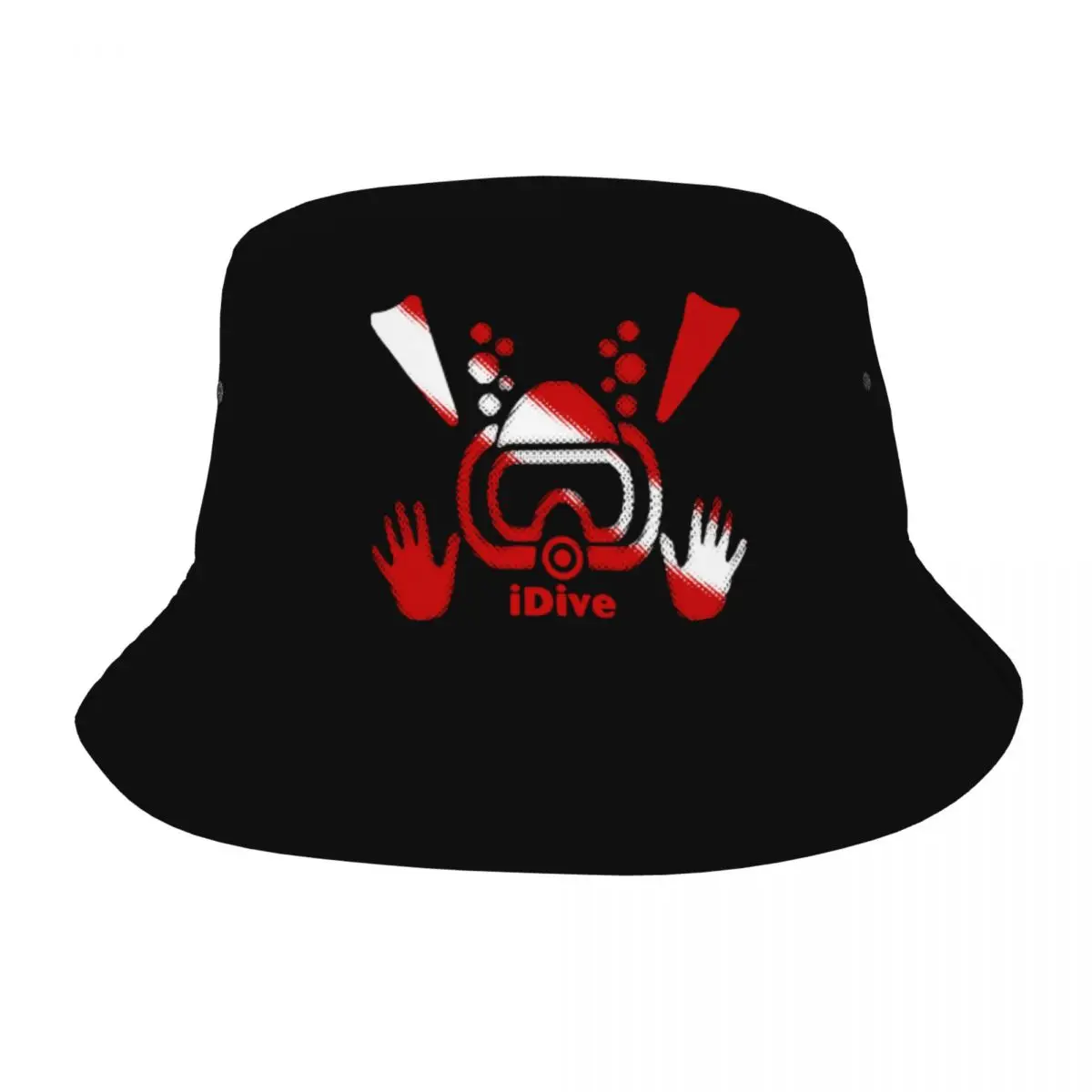 

Unique Design Dive Scuba Diving Flag Bob Hats Hiking IDive Diver Fishing Fisherman Hat Summer Beach Vacation Getaway Headwear