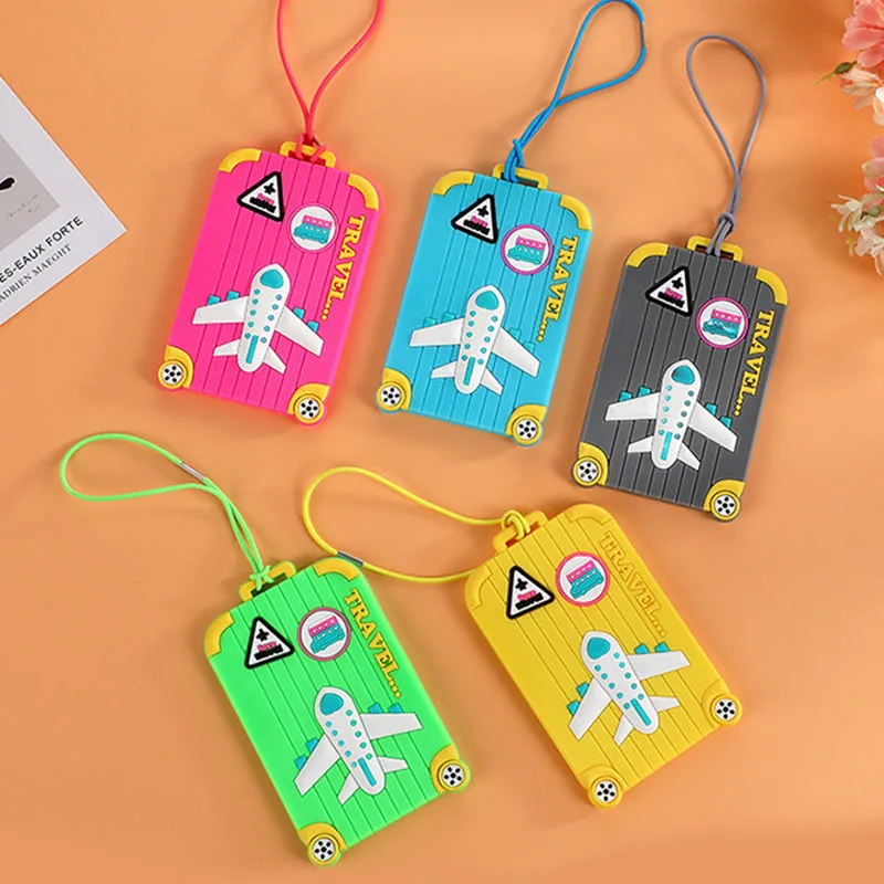 1 шт. Модная стильная силиконовая портативная этикетка для путешествий держатель