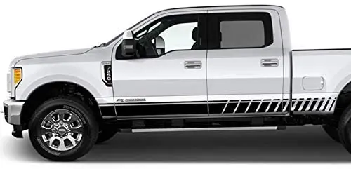 

Bubbles Designs Decal Sticker Vinyl Racing Stripes Bed Compatible With Ford F250 Crew Cab 20152018 Super Duty2PCS