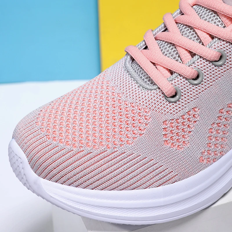 Women Lightweight Fitness Gym Sports Shoes Walking Training Running Shoes Breathable Non Slip Outdoor Camping Jogging Sneakers