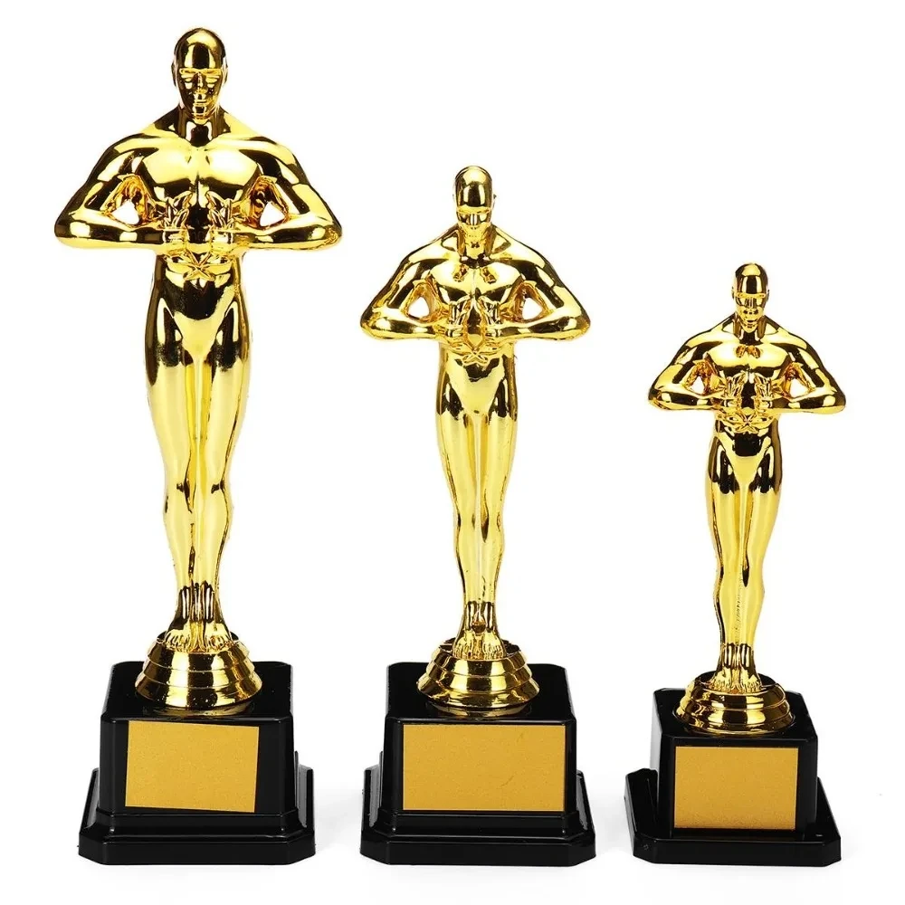 

Customized Replica Oscar Trophy Awards 18/26cm Gold-Plated Statue Celebrations Gifts Craft Souvenirs for Team Sport Competition