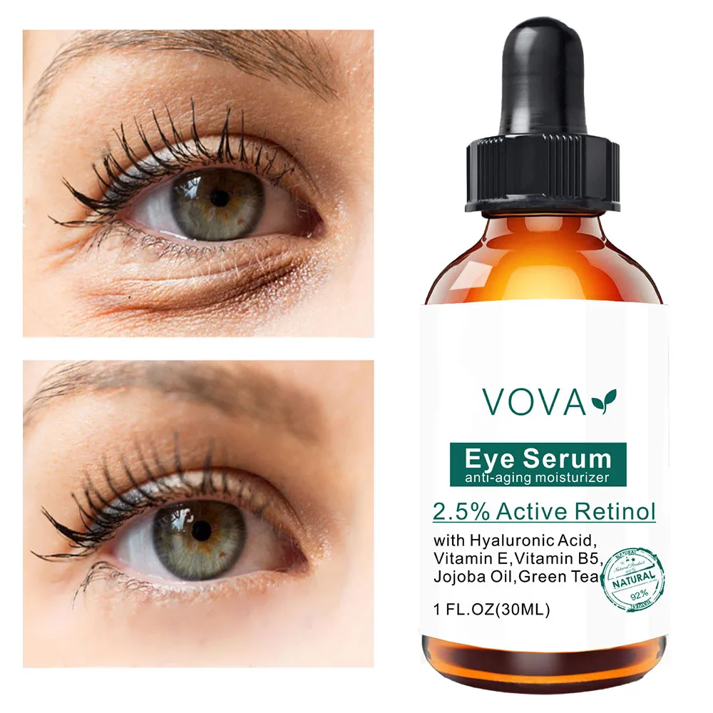 

Instant Remove Eye bags Serum Retinol Cream Anti Puffiness Gel Dark Circles Delays aging fades wrinkles Firming Brighten Skin