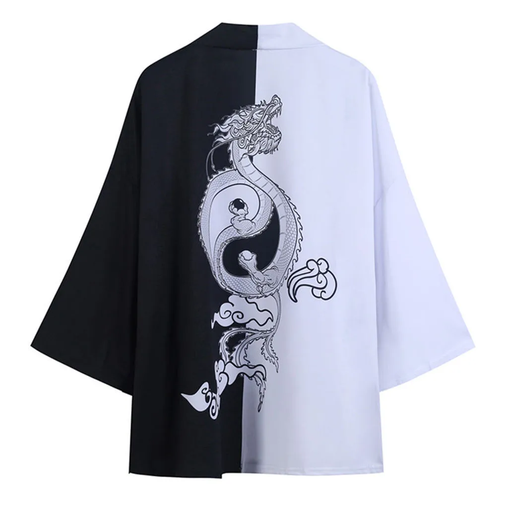 

Traditional Haori Kimono Japanese Style Samurai Clothing Кимоно Японский Стиль Male Female High-quality Daily Street Lounge