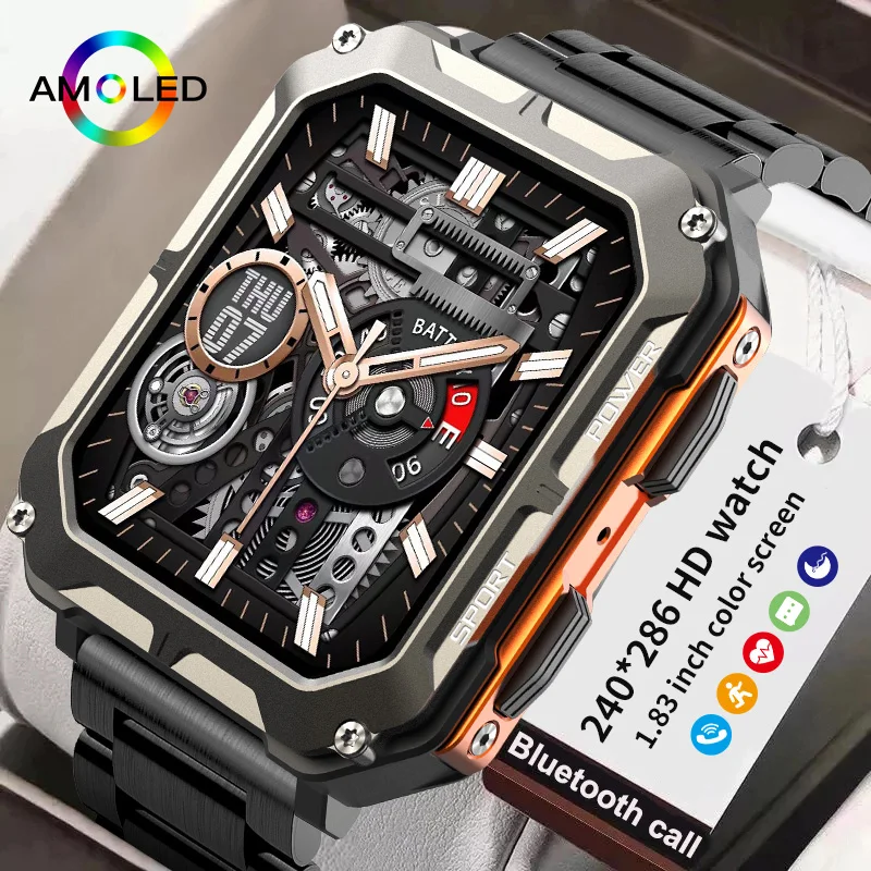 

Смарт-часы LIGE 2023 мужские водонепроницаемые с Bluetooth и фитнес-трекером