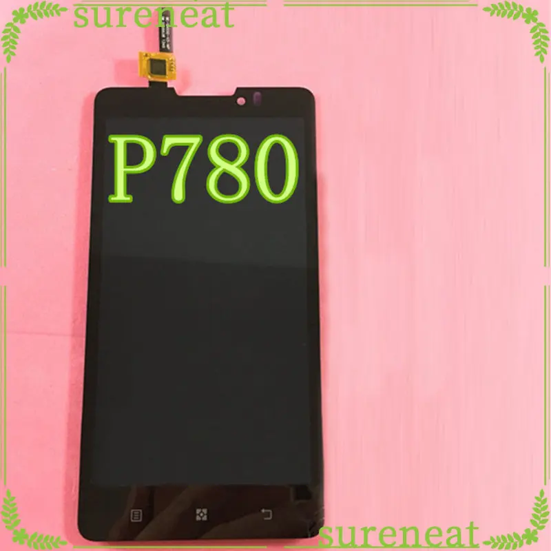 Для Lenovo P780 ЖК-дисплей с сенсорным экраном дигитайзер в сборе запасные части
