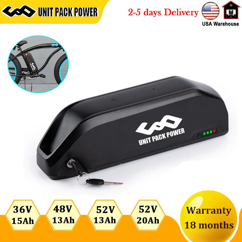 

Polly Ebike battery 52V 48V 19.2Ah 13Ah 36V 15Ah Hailong Downtube E-Bike Bicycle Battery for 250W 350W 500W 750W 1000W 1500W Kit