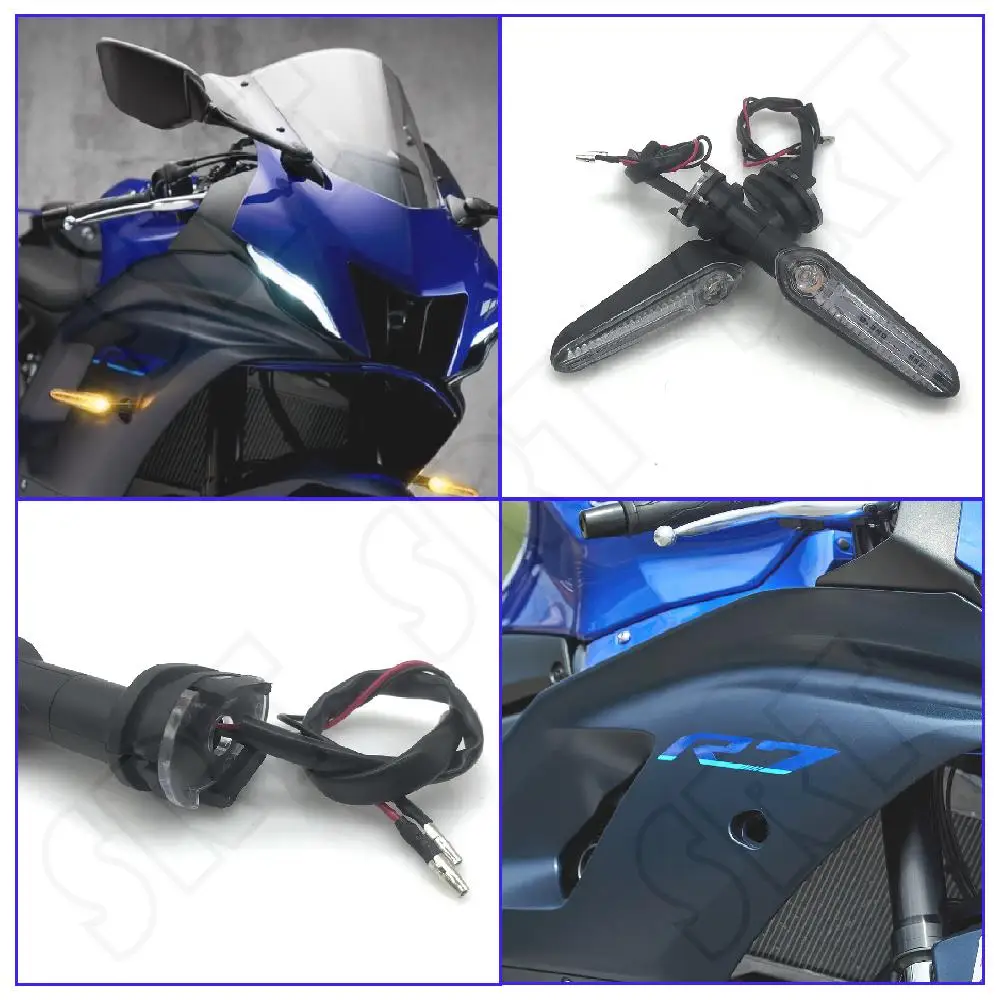 

Fits for Yamaha YZF R7 YZF-R7 750CC 2021 2022 2023 Motorcycle Accessories Front Turn Signal Light 12V LED Indicator Lamp