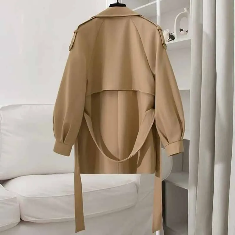 Корейская весенне-осенняя женская ветровка на подкладке новая свободная