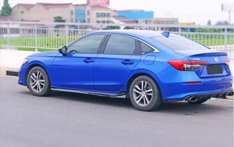 Комплект боковых удлинителей из АБС-пластика для Honda Civic Sedan 2021 2022 2023 2024