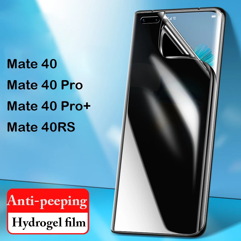 

Anti-Peeping Hydrogel Film for Huawei Mate 40 Pro Plus 40Pro+ 40RS Mate40 Pro+ Screen Protector Unlock Anti Glare Private Film