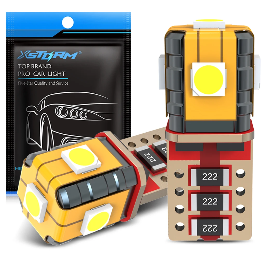 

Светодиодный фонарь XSTORM T10 для автомобиля W5W 194 Сигнальная фара Противотуманная фара 3030 5SMD Стоп-сигнал 3400LM Лампа номерного знака Автоматический рабочий фонарь