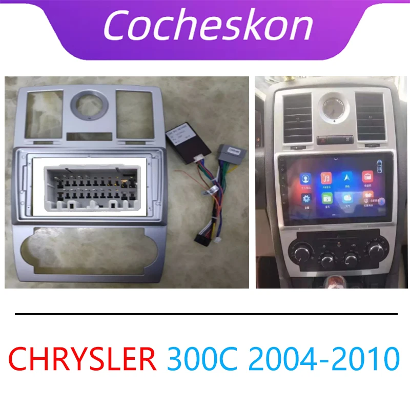 

Автомобильная аудиорамка Cocheskon Fascia Android радио приборная панель для Chrysler 300C Aspen