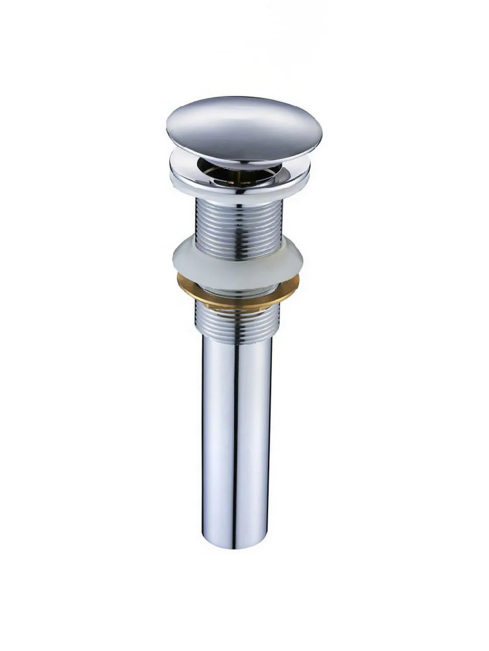 Полированная хромированная латунь большая круглая крышка выдвижная раковина