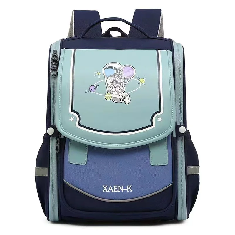 Cute British Style Children PU Unicorn Astronaut Cartoon Backpacks New Girls Boys Students Large Capacity Schoolbags for Travel