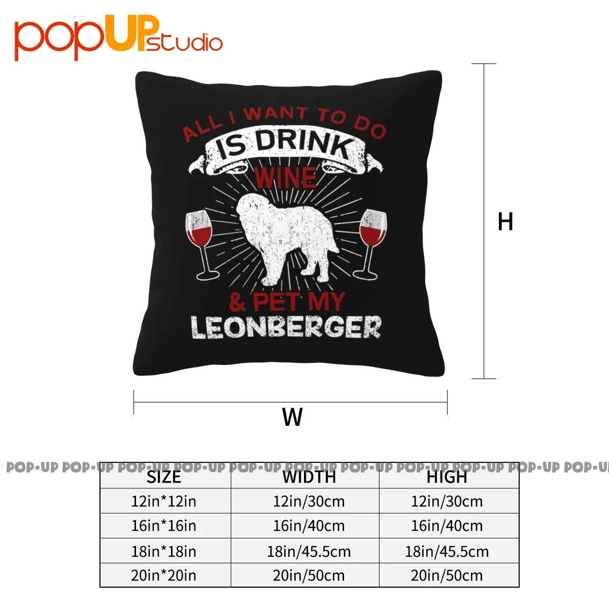 Осенняя наволочка с изображением вина и домашних животных от владельца собаки