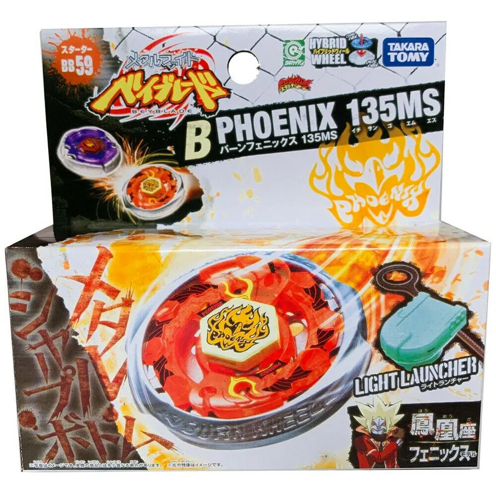 

GENUINE Takara Tomy Burn Fireblaze 135MS Phoenix Beyblade BB59 - WITH LAUNCHER