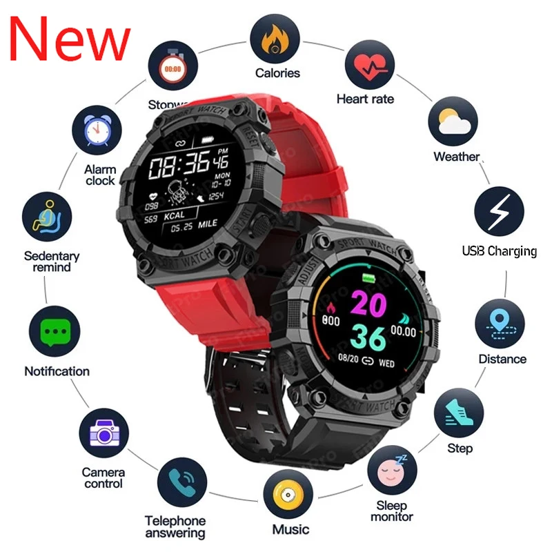 

FD68S Smartwatch Men women heart rate monitoring touch fitness tracking pedometer Bluetooth Sports watch bracelet pk Y68 D18 D13