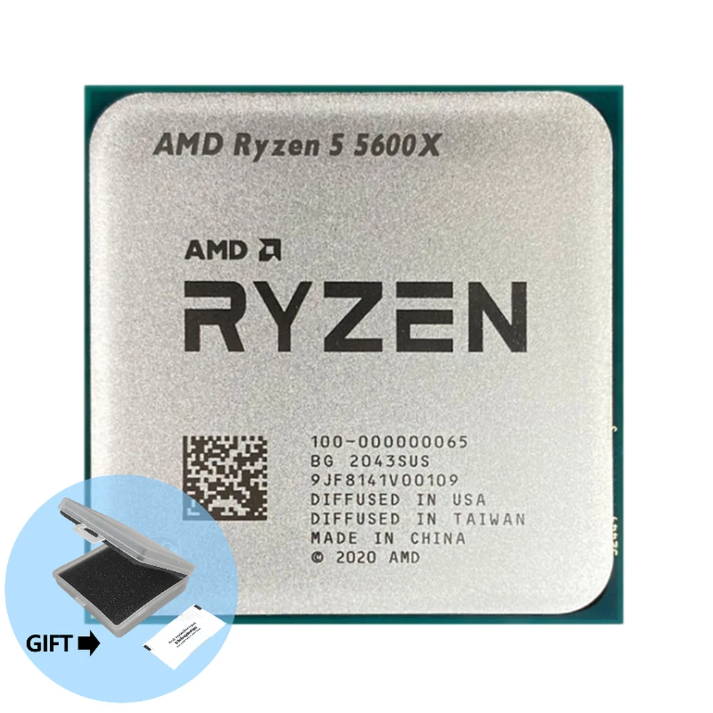 

AMD Ryzen 5 5600X R5 5600X 3.7 GHz Six-Core Twelve-Thread CPU Processor 7NM 65W L3=32M 100-000000065 Socket AM4