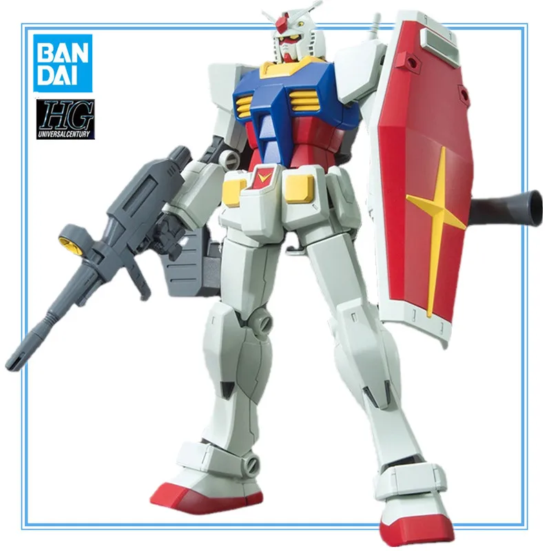 

HG 1/144 Bandai Original Genuine Action Figure Japan Anime Mobile Suit Gundam RX-78-2 Gundam Assemble Collectible Model