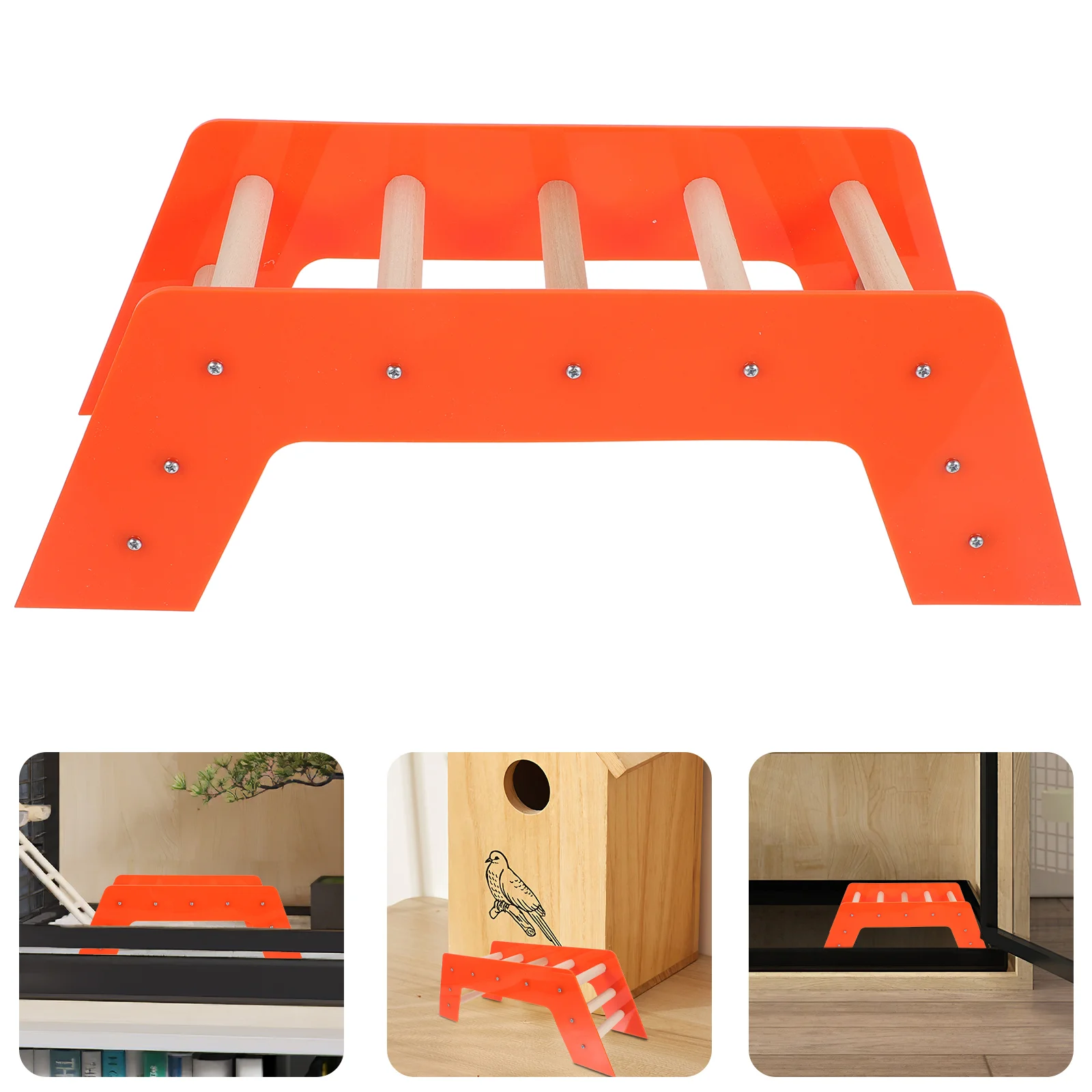 

Bird Ladder Toy Parrot Bridge Small Animal Toys The Slide Parakeets Acrylic Hamster