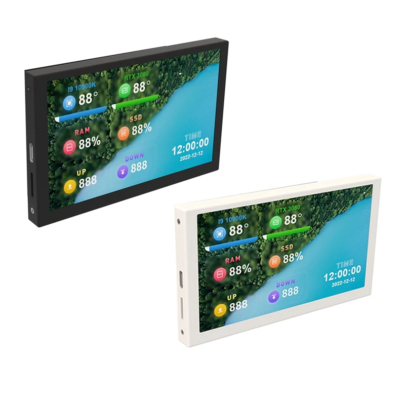 

5 Inch Computer Monitor For Mini ITX Case IPS Secondary Screen CPU GPU RAM HDD Monitoring USB Display AIDA64